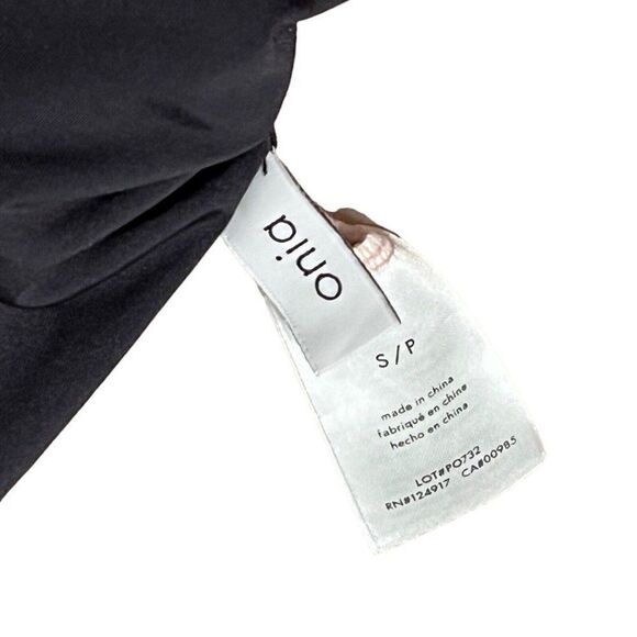 Onia Swimsuit WMNS Small Black One Piece Helene Plunge T Strap Open Back Sexy - Picture 4 of 16